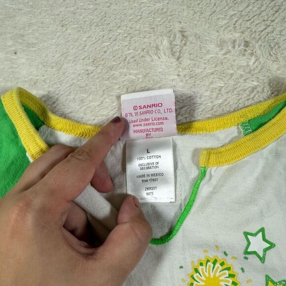 Vintage Y2K Hello Kitty Sanrio Cheerleader Baby T Tee Shirt - Picture 3 of 5